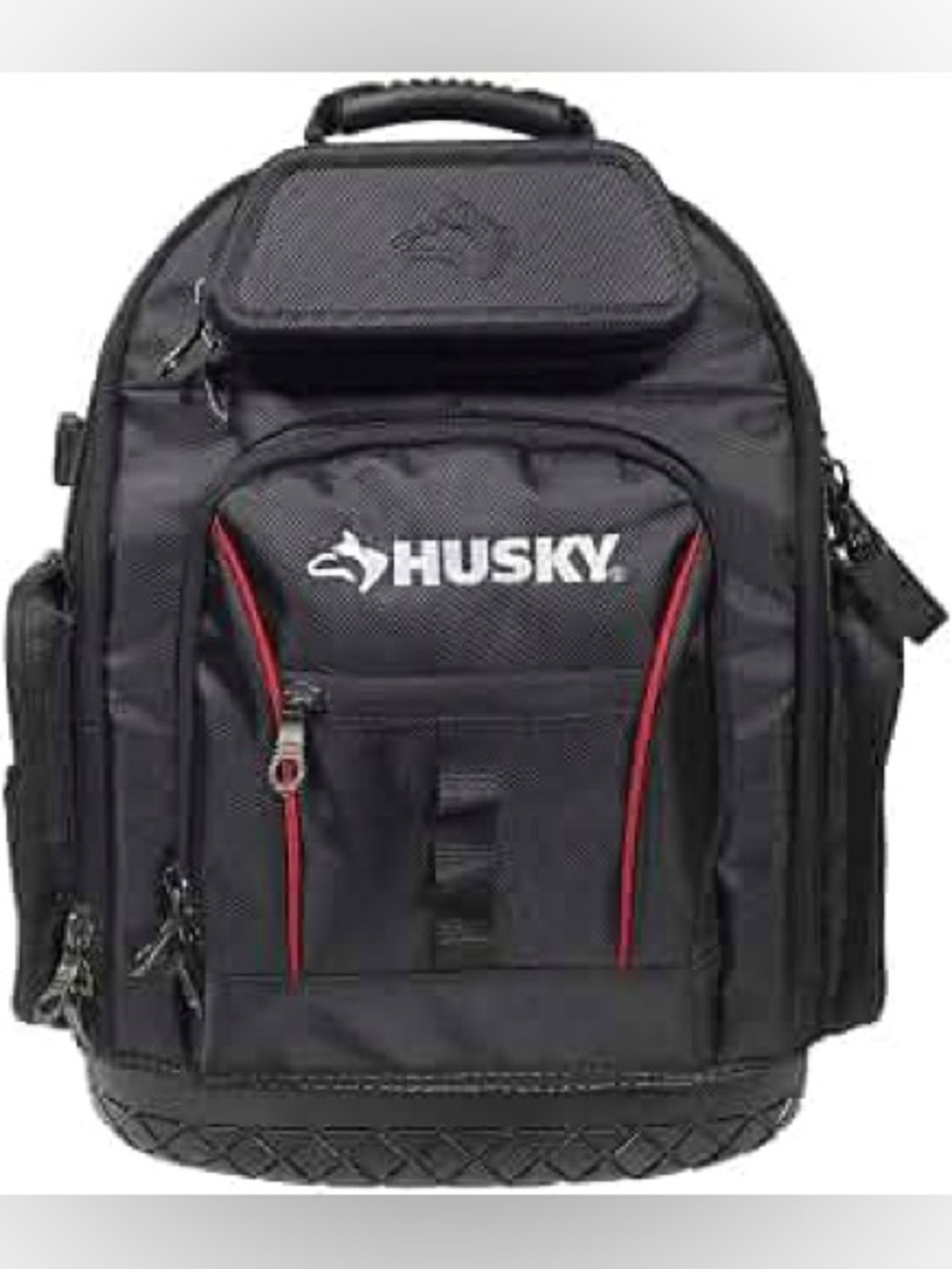Husky Tool Bag Black and Red Men's Backpack - Durable Workpack